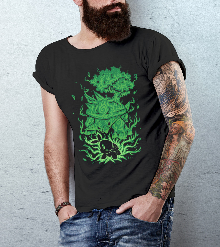 Evolution Pokemon Turtwig Grotle Torterra T-Shirt
