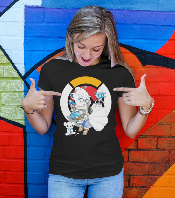 POKEMON X OVERWATCH ALOLAN VULPIX WITH MEI WINTER T-Shirt