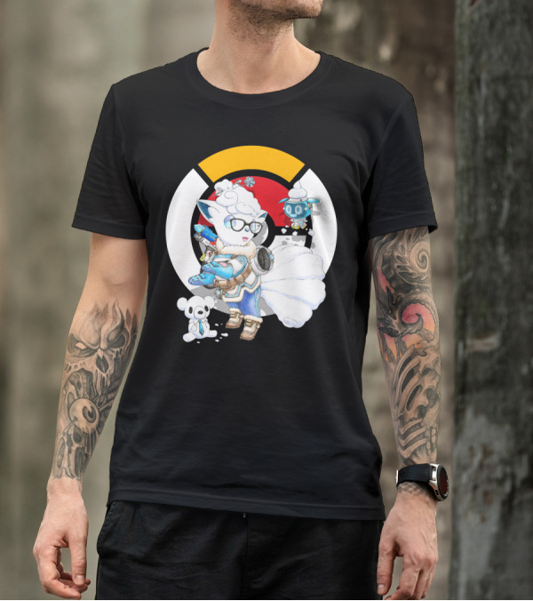 POKEMON X OVERWATCH ALOLAN VULPIX WITH MEI WINTER T-Shirt