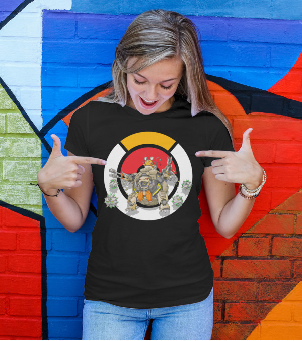 POKEMON X OVER DEDENNE X HAMMOND LOGO CIRCLE WITH FERROTHORN T-Shirt
