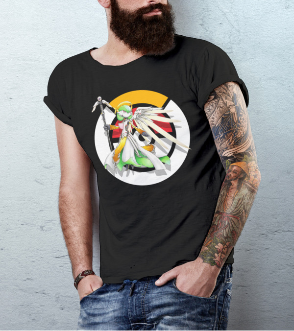 POKEMON OVERWATCH GARDEVOIR MERCY CROSSOVER T-Shirt