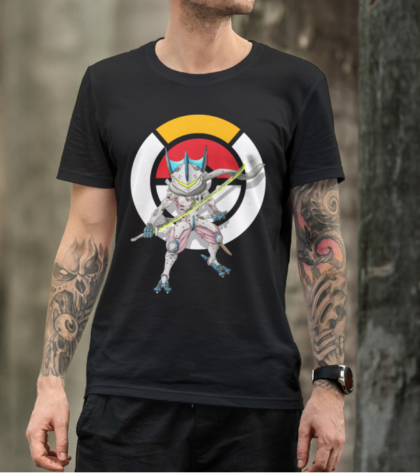 POKEMON OVERWATCH GRENINJA GENJI Crossover Fusion T-Shirt