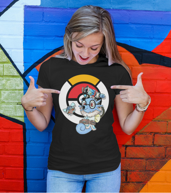 POKEMON X HORSEA MAY Crossover With Hat Glasses Backpack And Poké Ball T-Shirt
