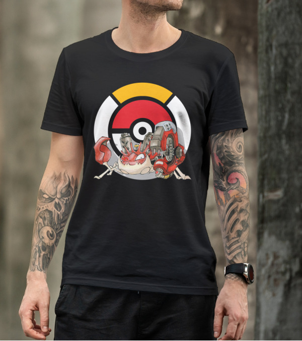 POKEMON X OVERWATCH KINGLER X TORBJORN MASHUP T-Shirt