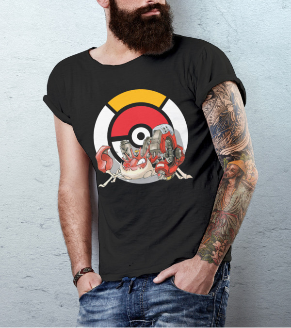 POKEMON X OVERWATCH KINGLER X TORBJORN MASHUP T-Shirt