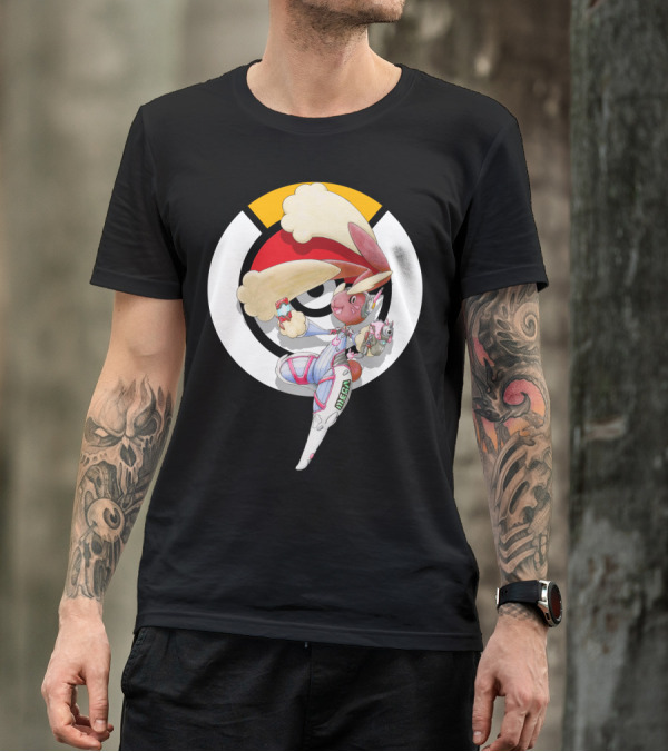 POKEMON X OVERWATCH LOPUNNY D.VA MECHA CROSSOVER T-Shirt
