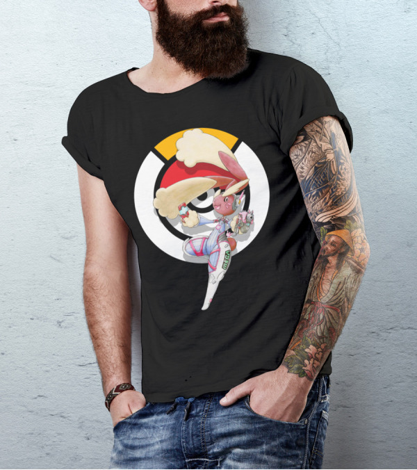 POKEMON X OVERWATCH LOPUNNY D.VA MECHA CROSSOVER T-Shirt