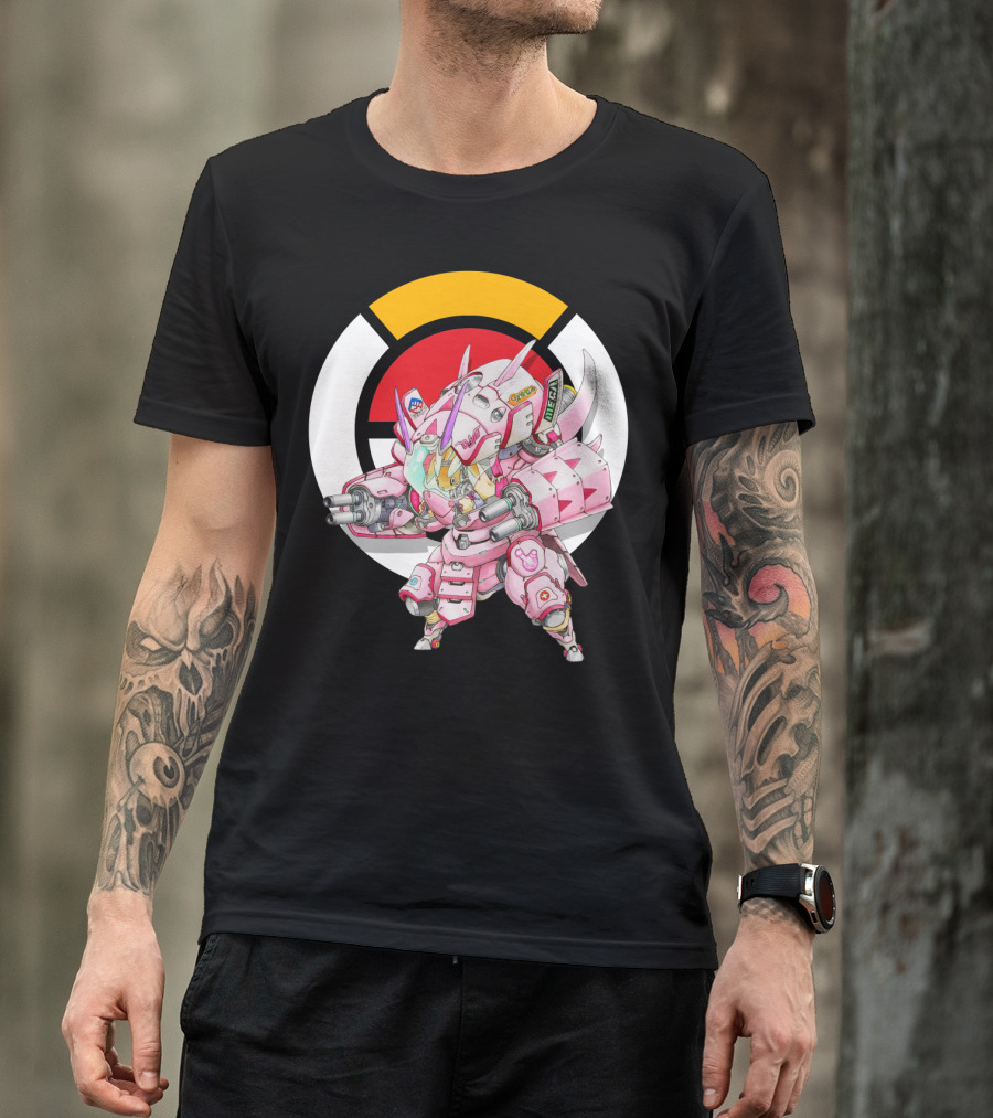 POKEMON X OVERWATCH LOPUNNY X GOLISOPOD MECH FUSION T-Shirt