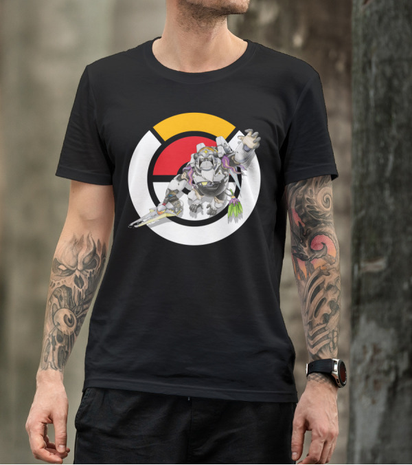 Pokémon Overwatch Crossover Oranguru Winston Pokémon Ball T-Shirt