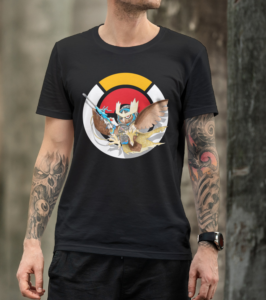 Pokemon X Over Noctowl X Ana Official Collaboration T-Shirt