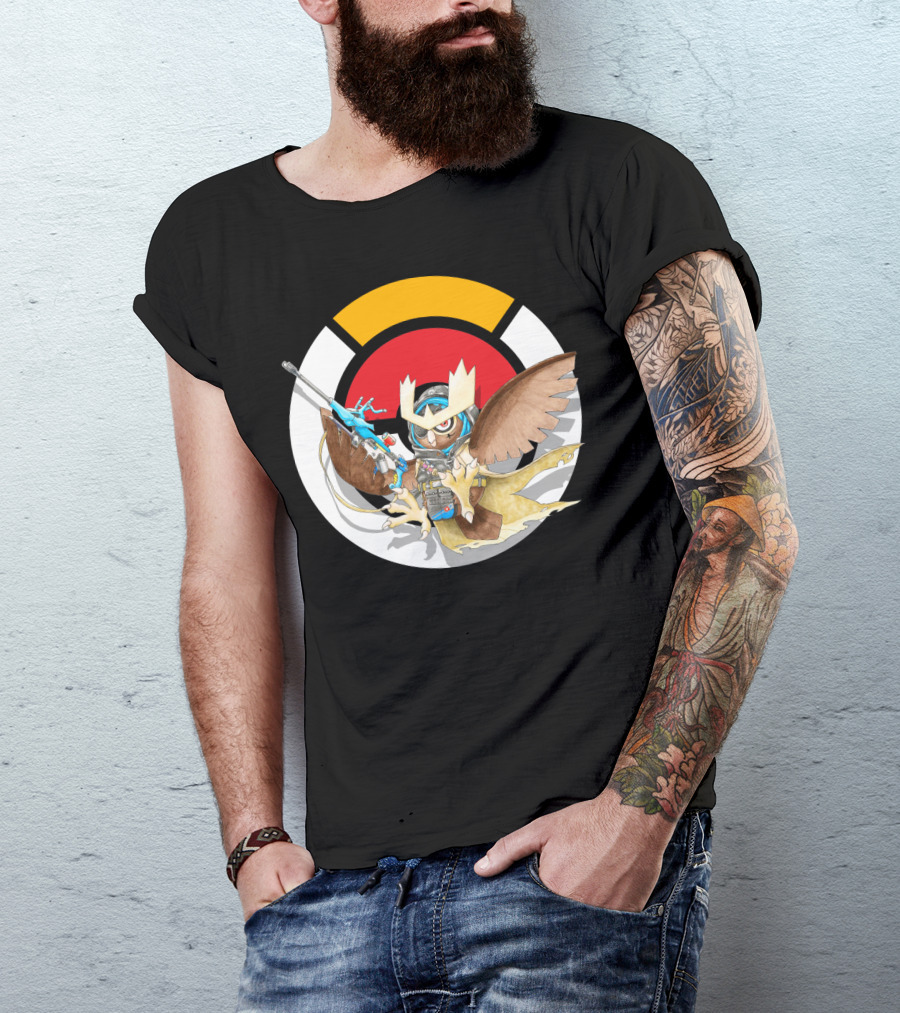 Pokemon X Over Noctowl X Ana Official Collaboration T-Shirt