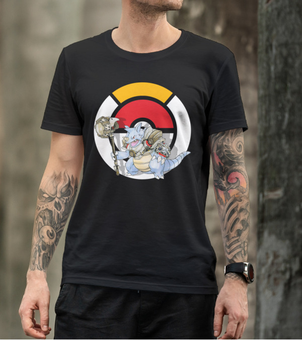 POKEMON X OVER RHYDON X REINHARDT Crossover Fusion With Iconic Elements T-Shirt