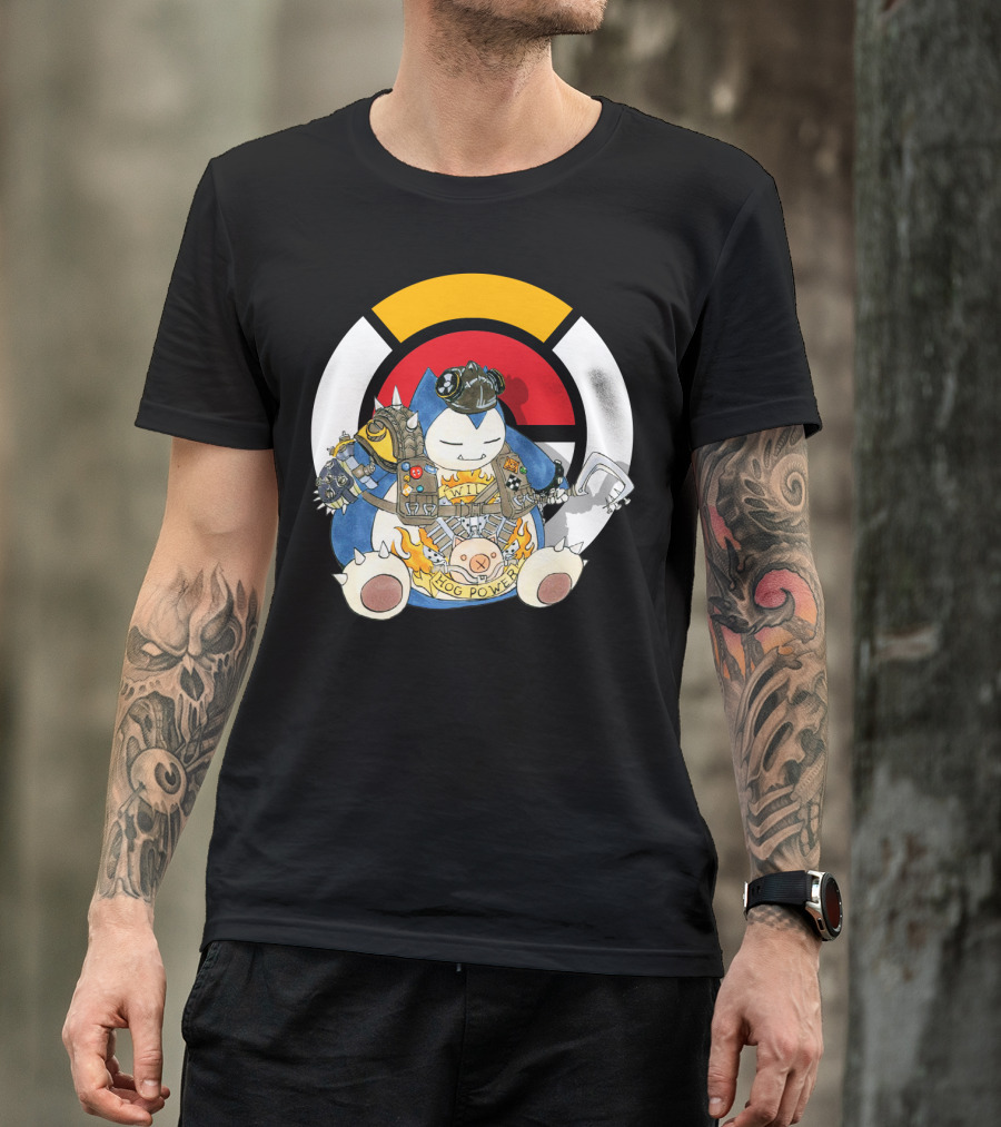POKEMON SNORLAX HOG POWER OVERWATCH CROSSOVER T-Shirt