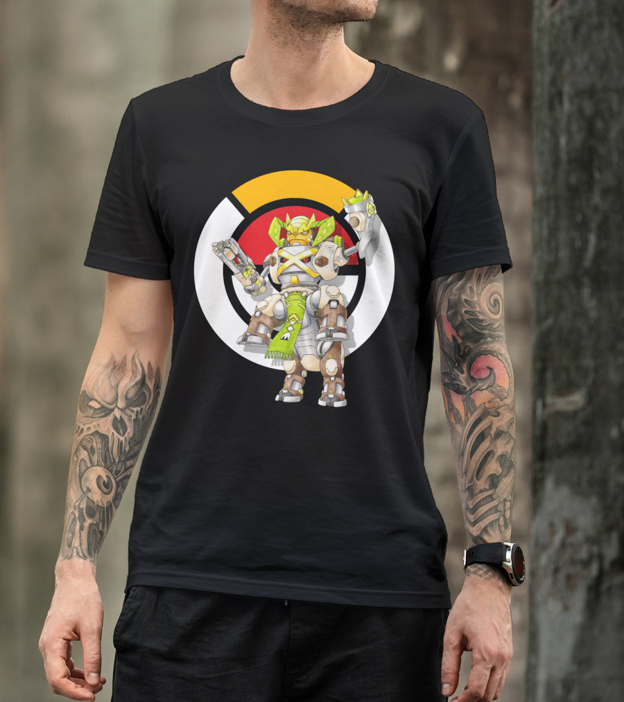 POKEMON X OVER TERRAKION METAGROSS ORISA MECHA CROSSOVER T-Shirt