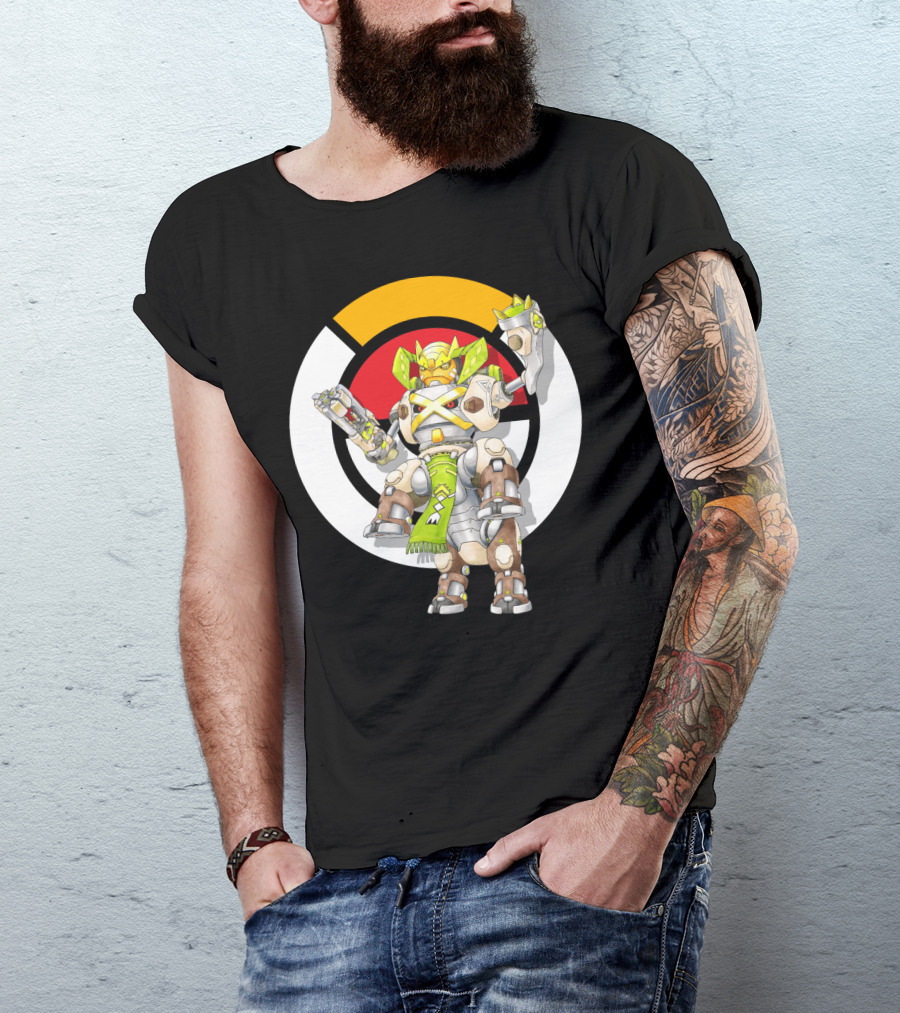 POKEMON X OVER TERRAKION METAGROSS ORISA MECHA CROSSOVER T-Shirt