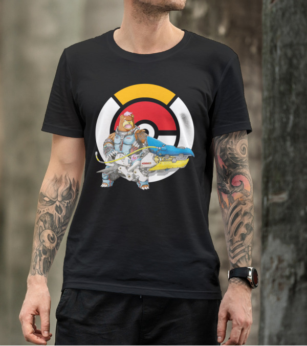 POKEMON X OVER URSARING X ZARYA WHALE воина T-Shirt