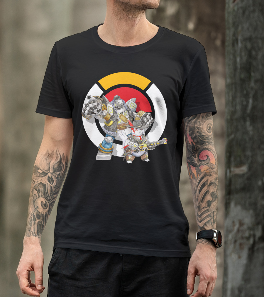 POKEMON X OVERWATCH ZANGOOSE TORBJORN MECHA T-Shirt