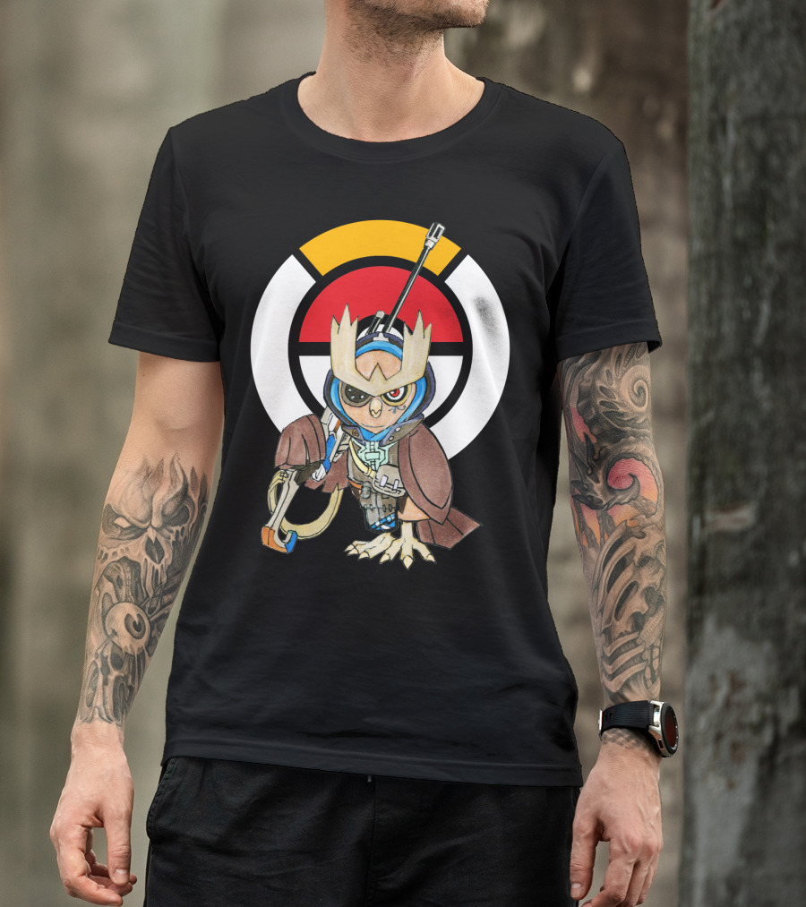 POKEMON X OVERWATCH 36 NOCTOWL X ANA T-Shirt