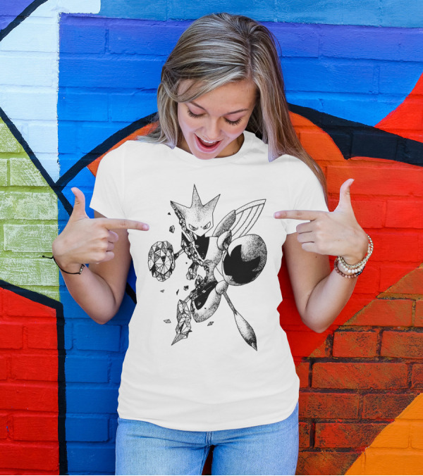 GEOMETRIC SCIZOR POKEMON DOTTED T-Shirt