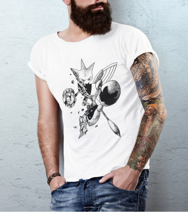 GEOMETRIC SCIZOR POKEMON DOTTED T-Shirt