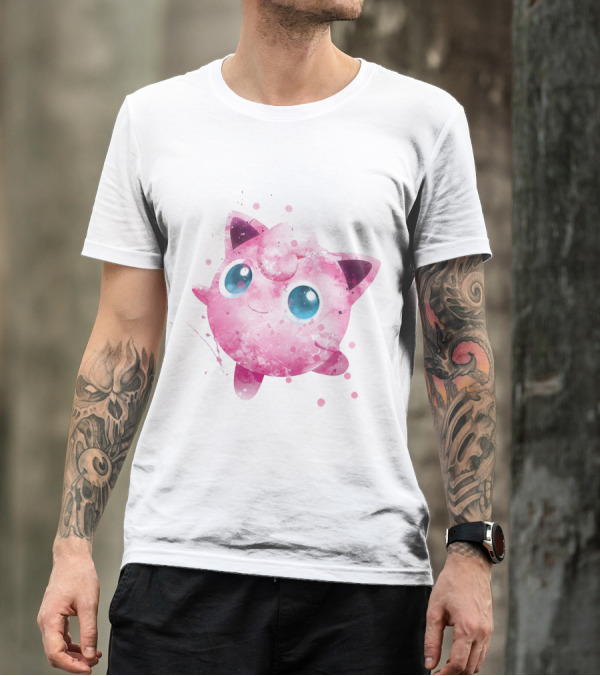 WATERCOLOR JIGGLYPUFF POKEMON POKE T-Shirt