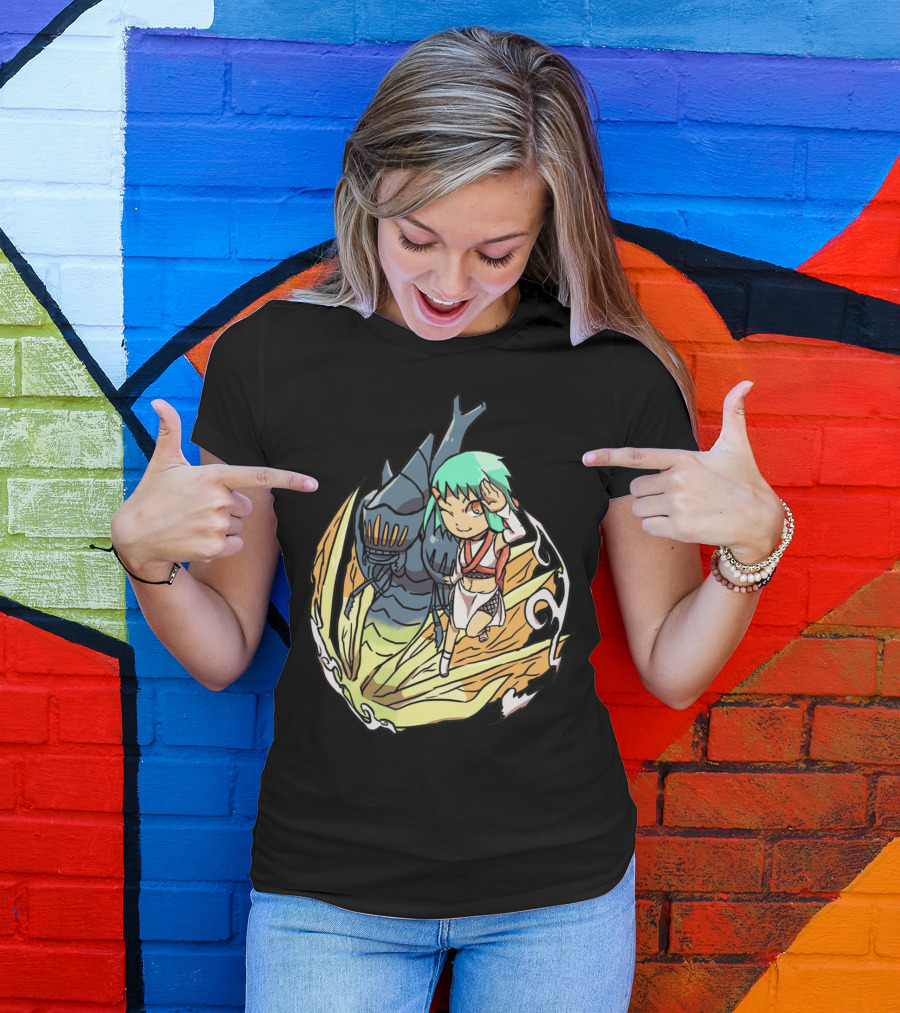 Princess Nausicaä Chibi And Ohmu Companion T-Shirt