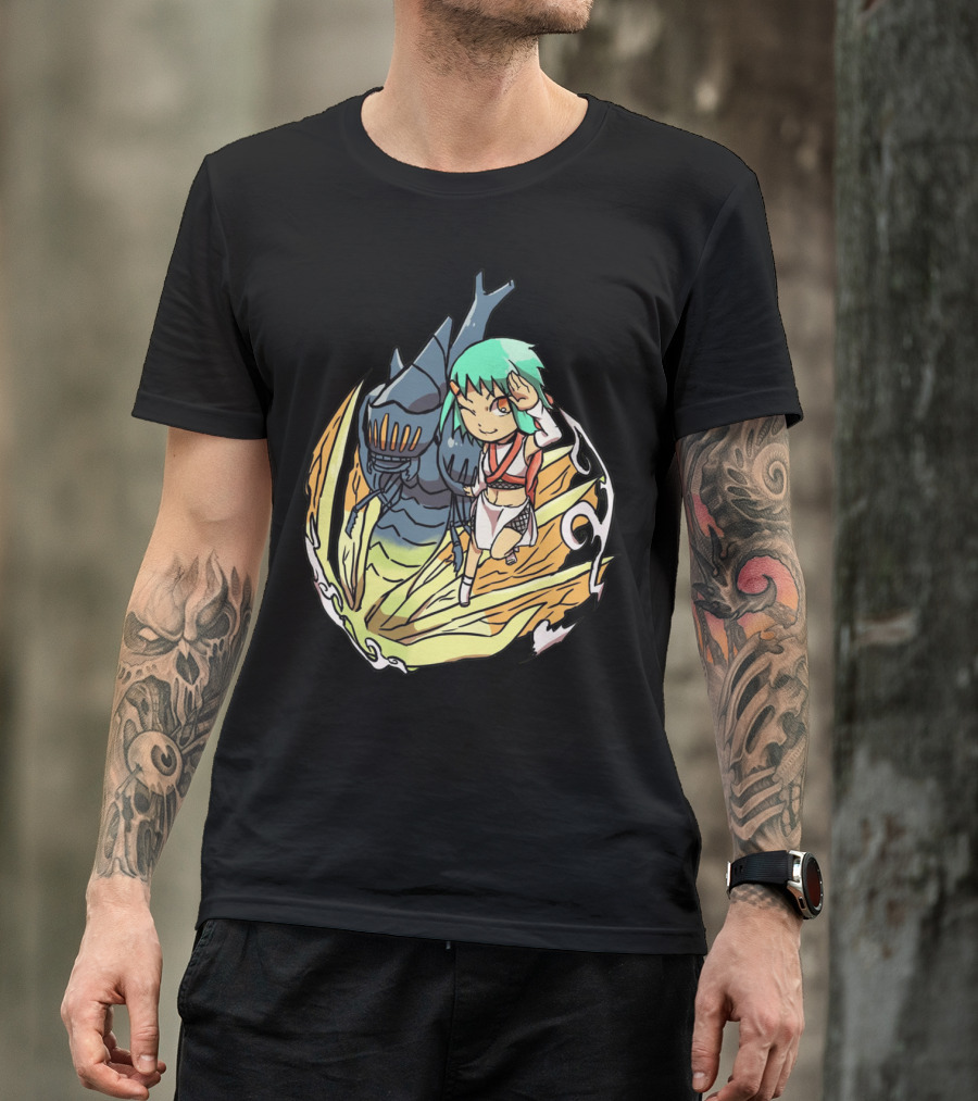 Princess Nausicaä Chibi And Ohmu Companion T-Shirt