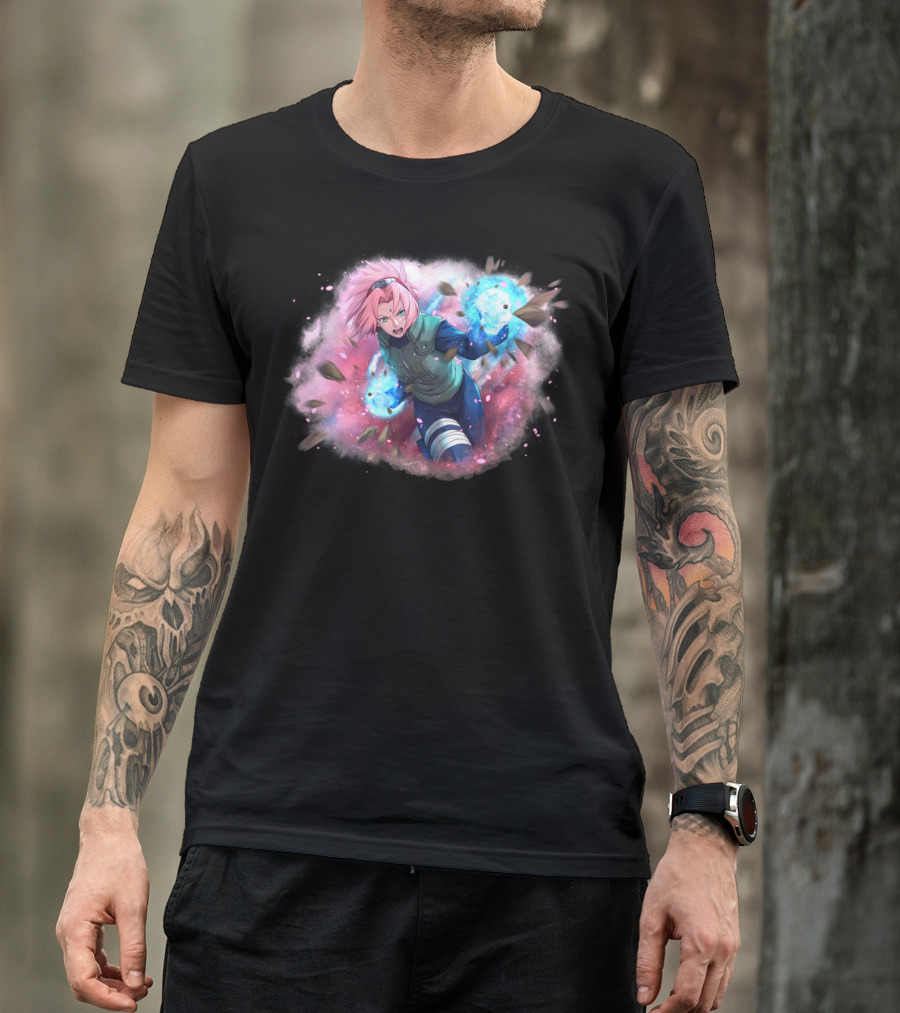 Haruno Sakura Ninja Magic Power Burst T-Shirt
