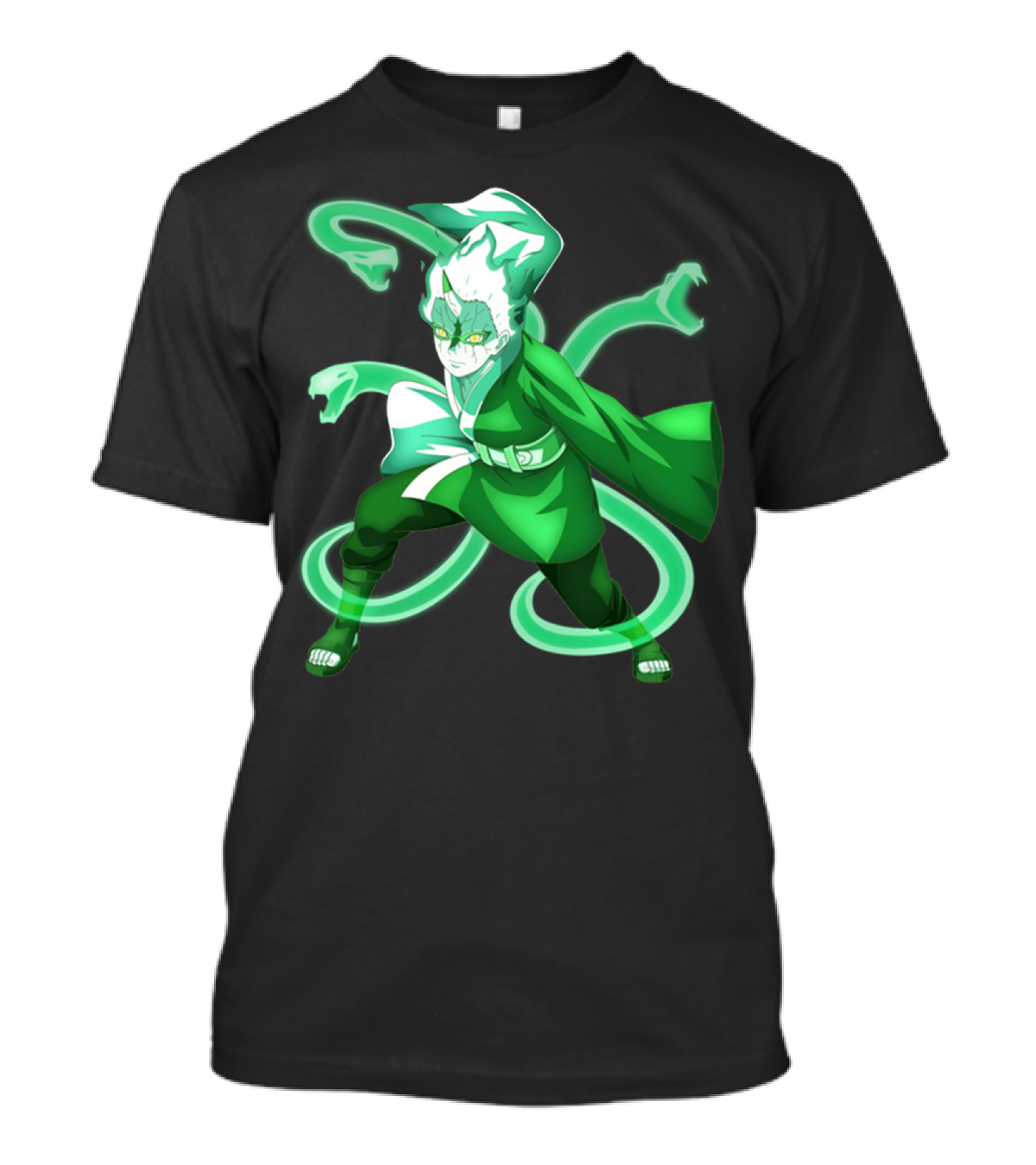Mitsuki Orochimaru Anakins Striking Green Aura Power Form T-Shirt