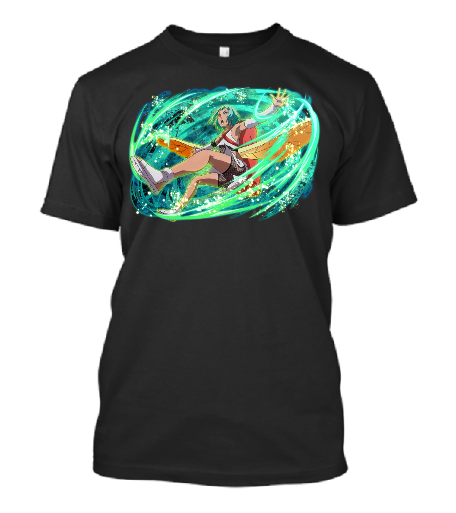 Fu Dynamically Captivating Anime Action Energy Burst T-Shirt