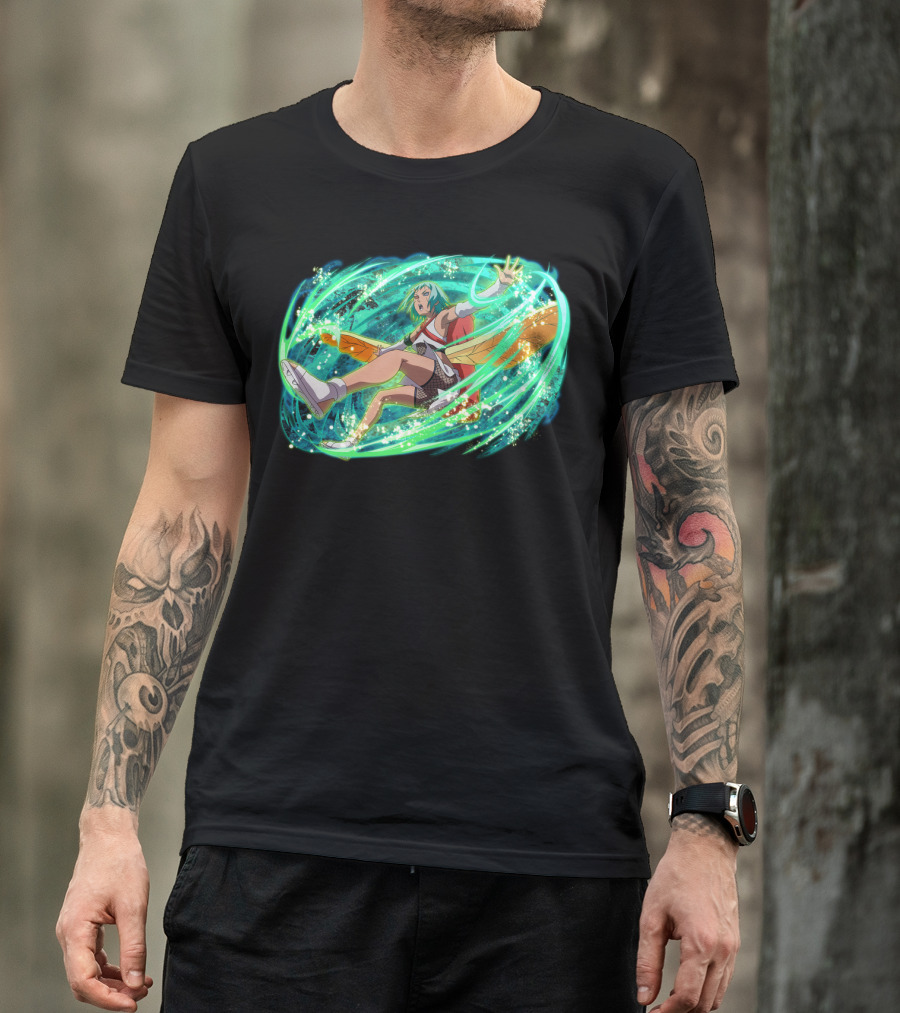 Fu Dynamically Captivating Anime Action Energy Burst T-Shirt