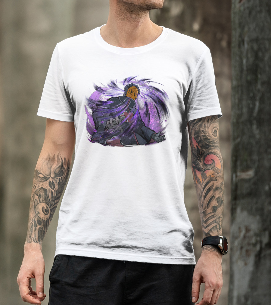 Obito Uchiha Purple Swirl Anime Character T-Shirt
