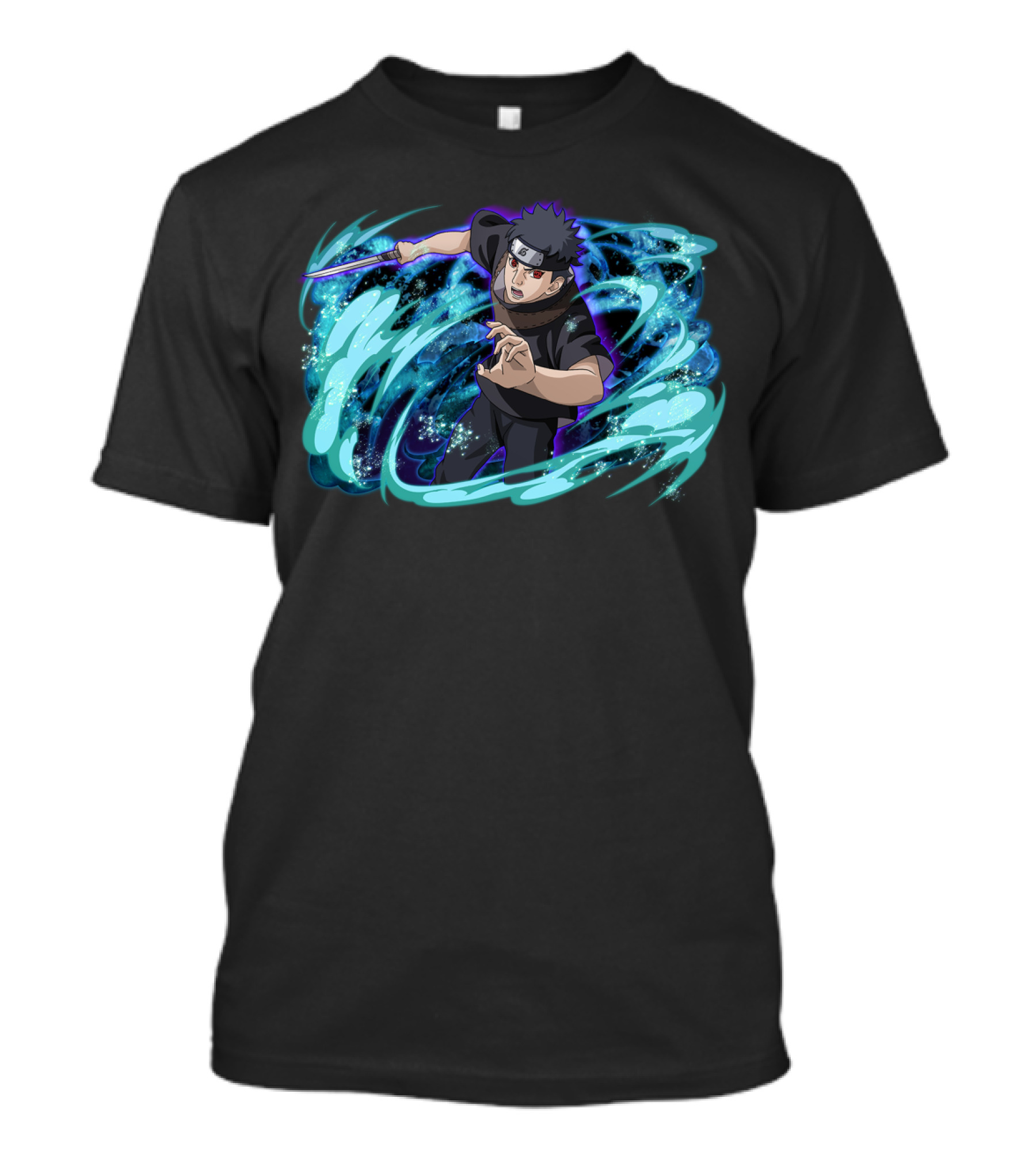 Shisui Uchiha Water Technique Anime Action Scene T-Shirt