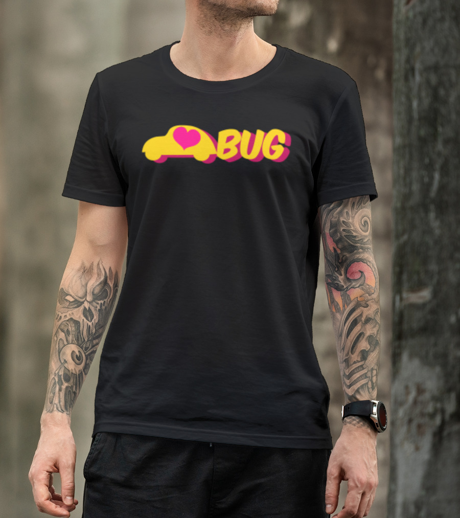 Lovve Bug Heart Car Back To School T-Shirt