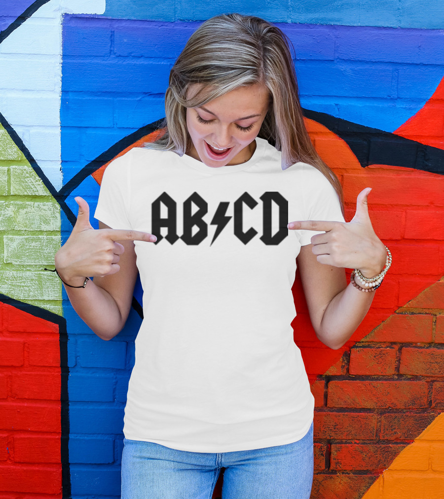 ABCD Lightning Bolt Back To School Alphabet T-Shirt