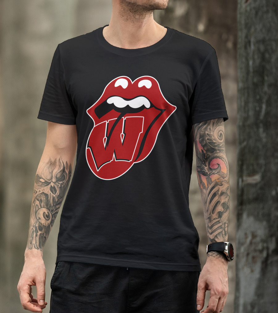 Wisconsin Badgers Rolling Stones T-Shirt