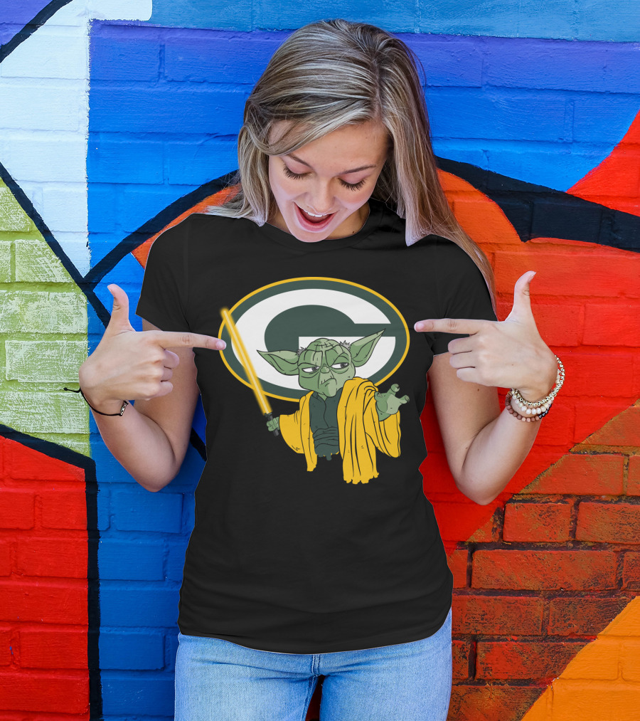 Packers Yoda Green Bay Football Star Wars Mashup T-Shirt