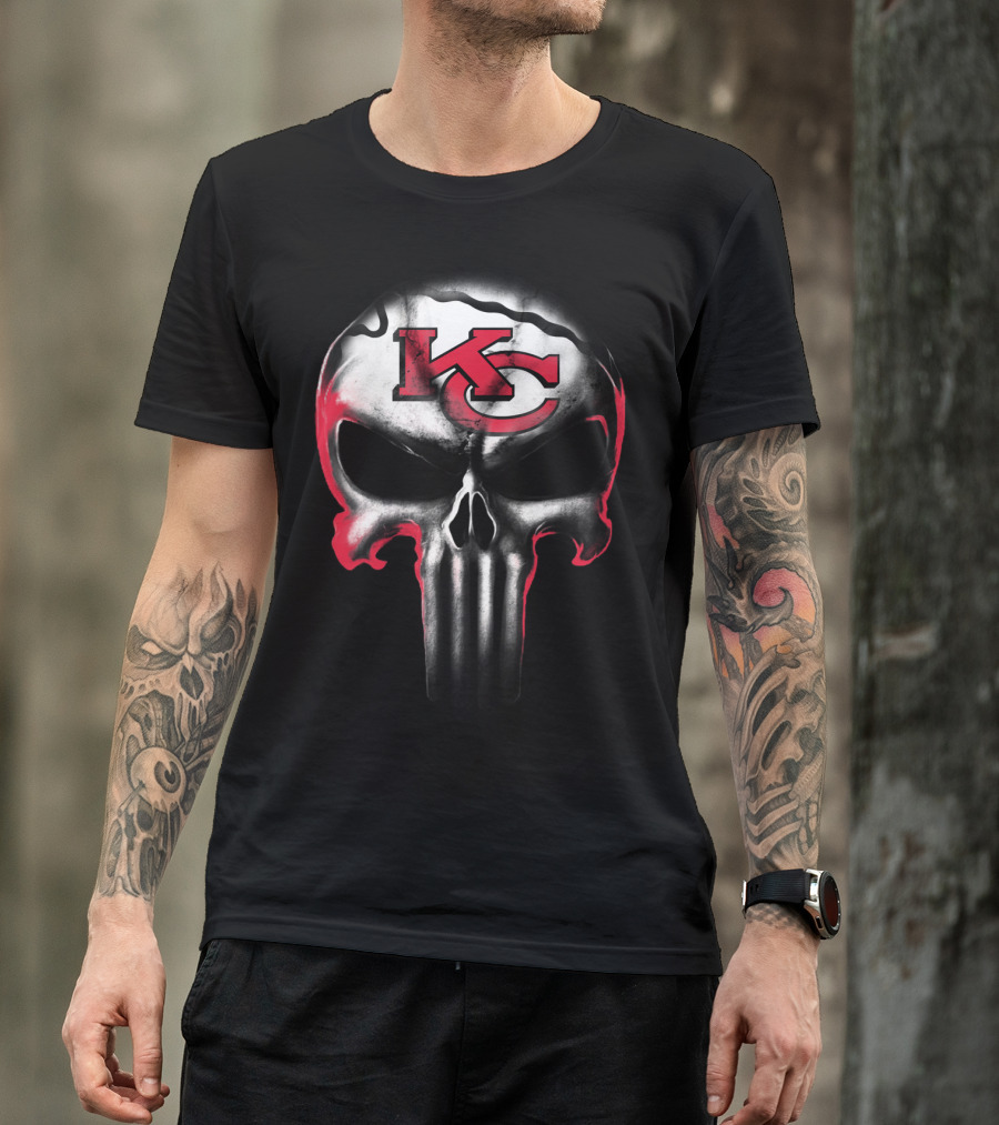 Kc Punisher Skull Chiefs T-Shirt
