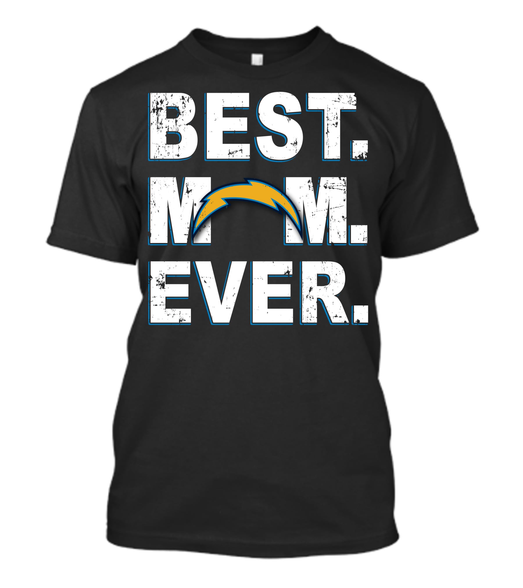 Best Mom Ever Chargers Bolt Fan T-Shirt