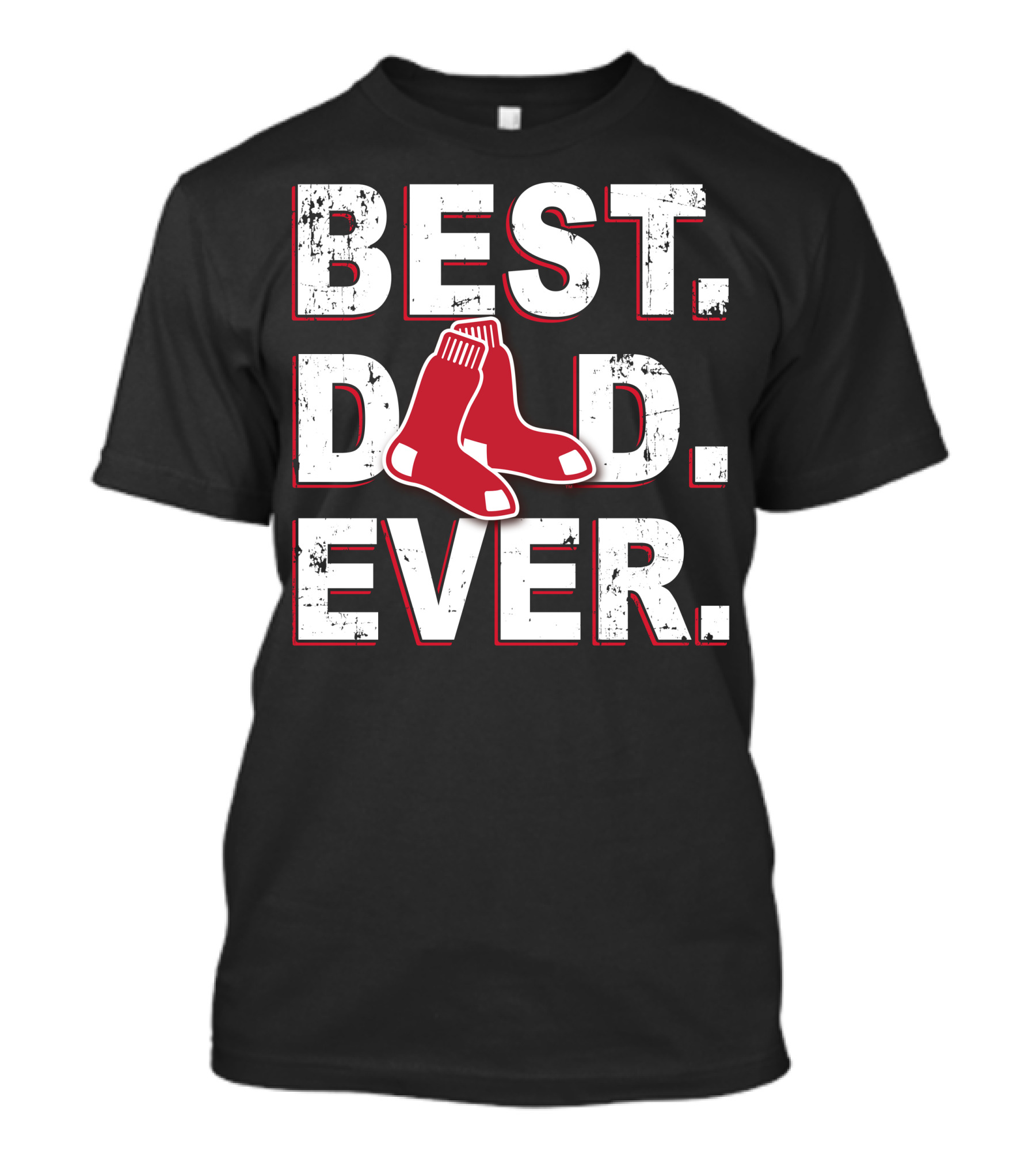 Best Dad Ever Boston Red Sox Fan T-Shirt