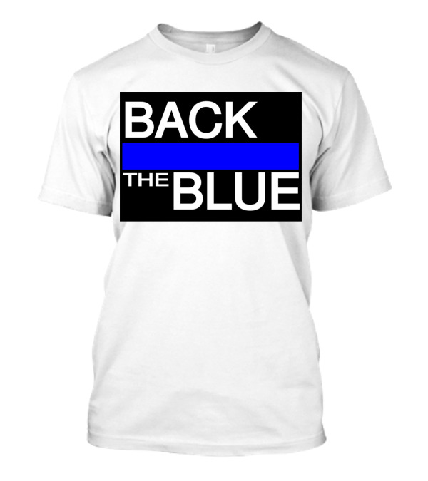 BACK THE BLUE Vertical Blue Stripe T-Shirt