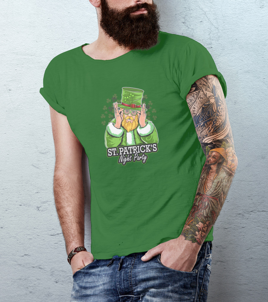 ST. PATRICK'S NIGHT PARTY Irish Leprechaun T-Shirt