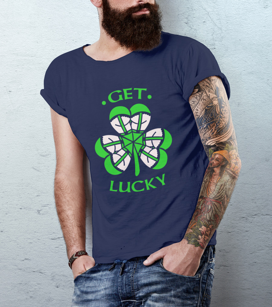 Get Lucky Irish Shamrock Clover St. Patrick's Day T-Shirt
