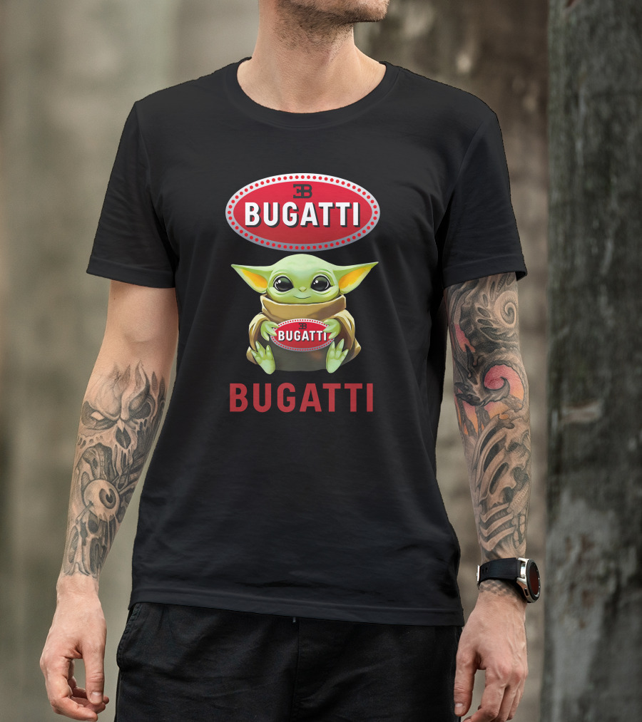Bugatti Baby Yoda Hugging T-Shirt