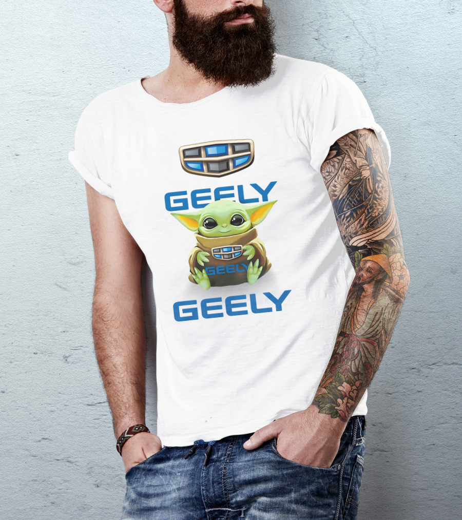 Geely Baby Yoda Hug With Geely T-Shirt