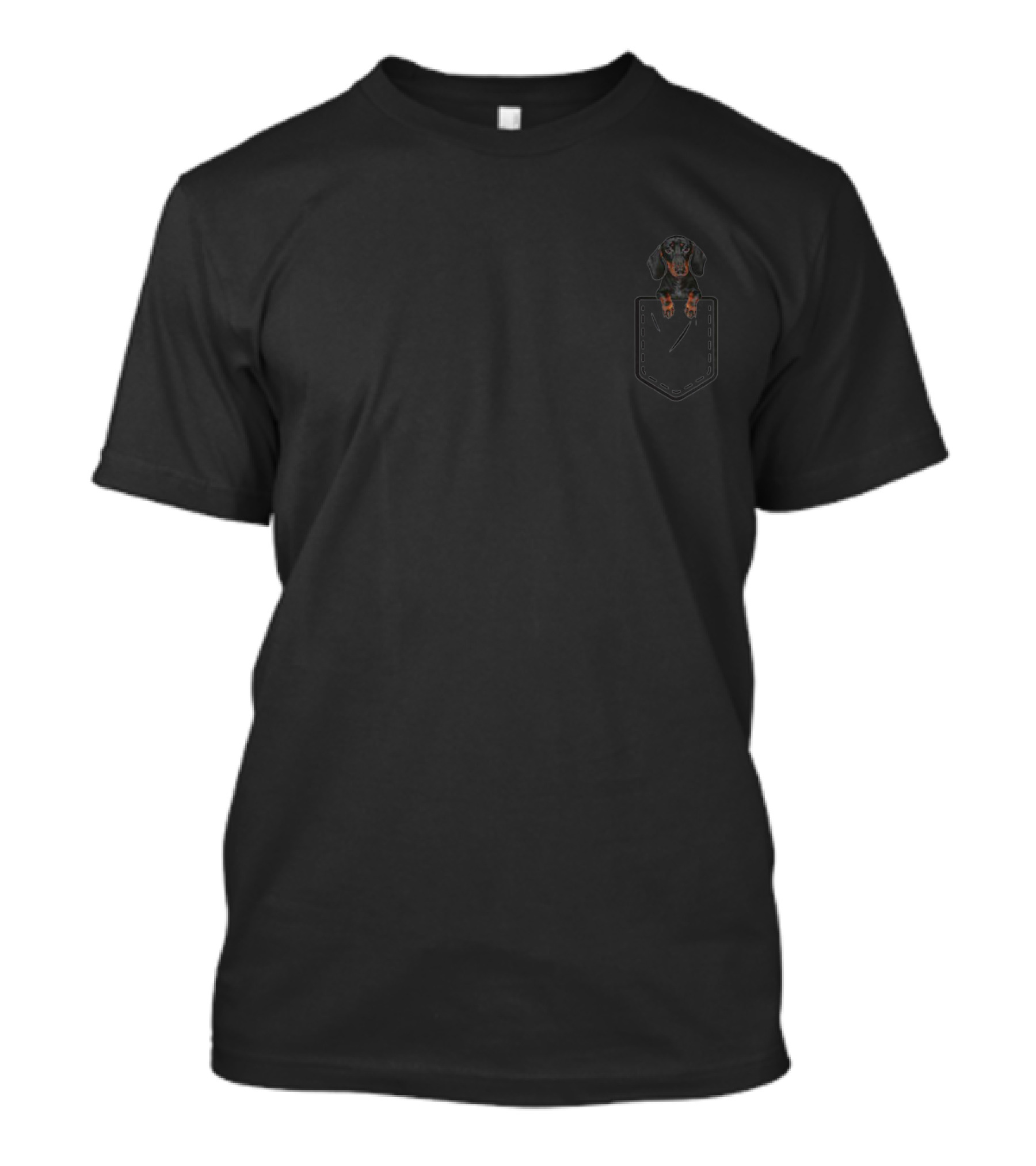 Pocket-Sized Funny Cute Dachshund Doxie Wiener Dog Adorable Companion T-Shirt