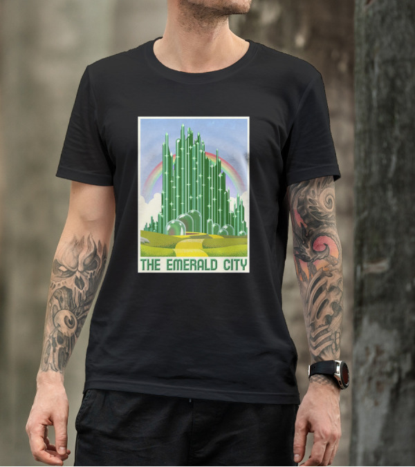 The Emerald City Landmarks Rainbow Road Journey T-Shirt