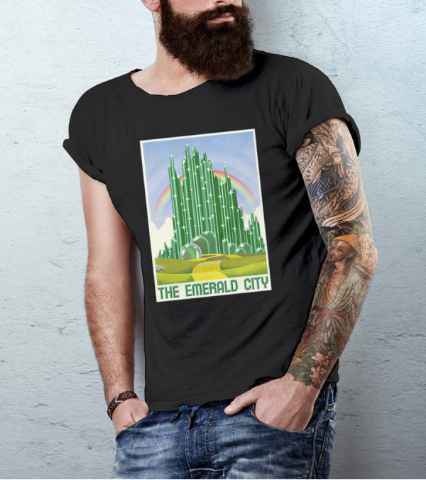 The Emerald City Landmarks Rainbow Road Journey T-Shirt