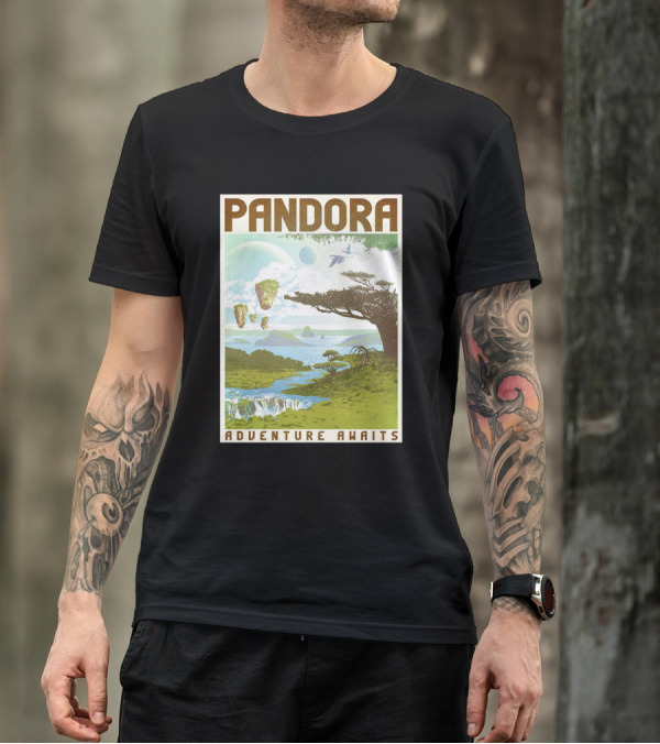 Pandora Adventure Awaits Floating Islands Scenic Landscape T-Shirt