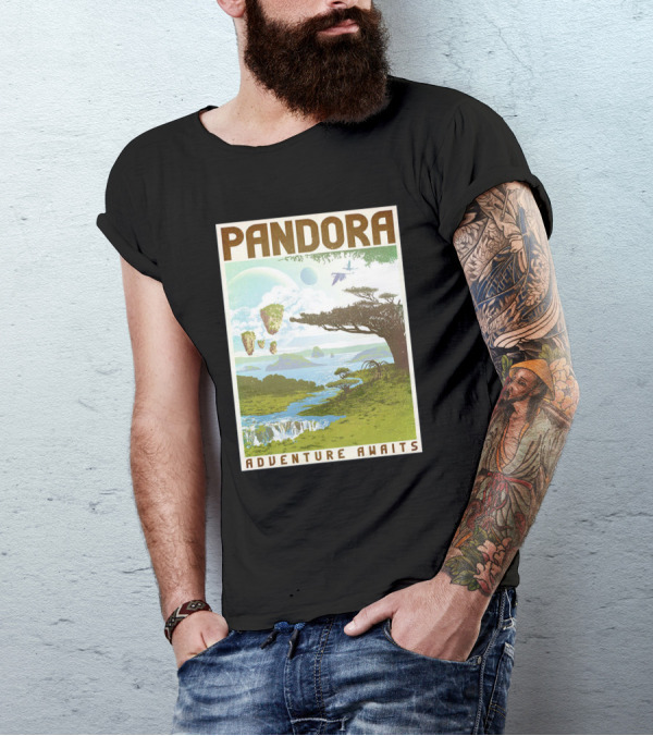 Pandora Adventure Awaits Floating Islands Scenic Landscape T-Shirt
